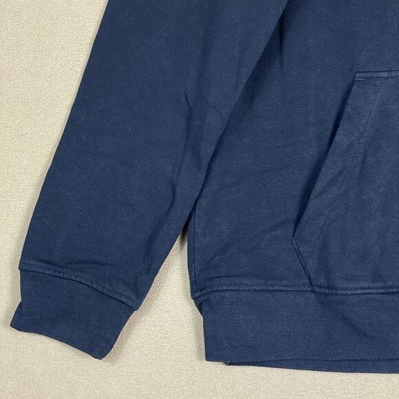 The North Face Sweater Mens M Blue 1/4 Snap Knit Mock Neck Long Sleeve Pullover - Picture 7 of 13